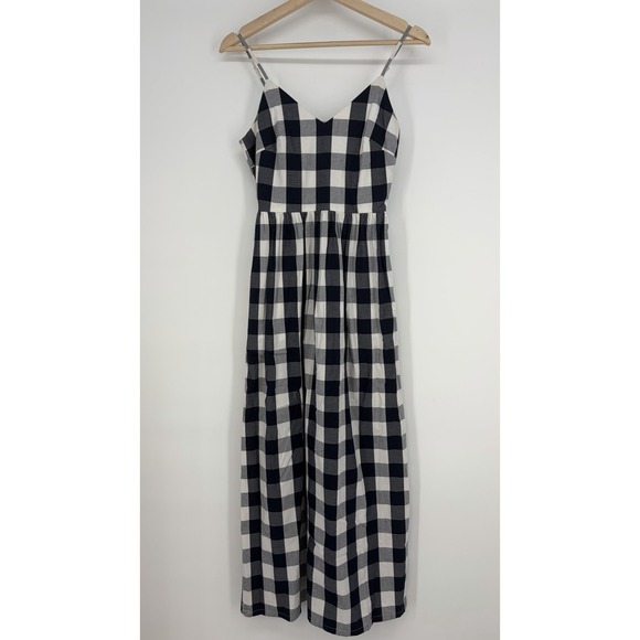 J.CREW Dresses & Skirts - J.Crew Navy Buffalo Plaid Midi Dress 0 Nautical Boat Coastal Preppy Summer Fall